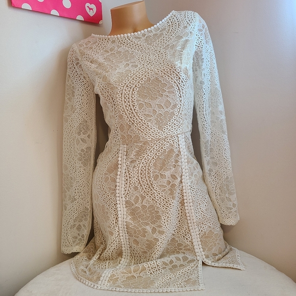 Selfie Leslie Palm Springs Emme Lace Dress Size Lg - Picture 3 of 8